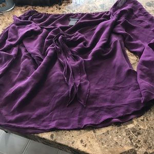 Shear purple top